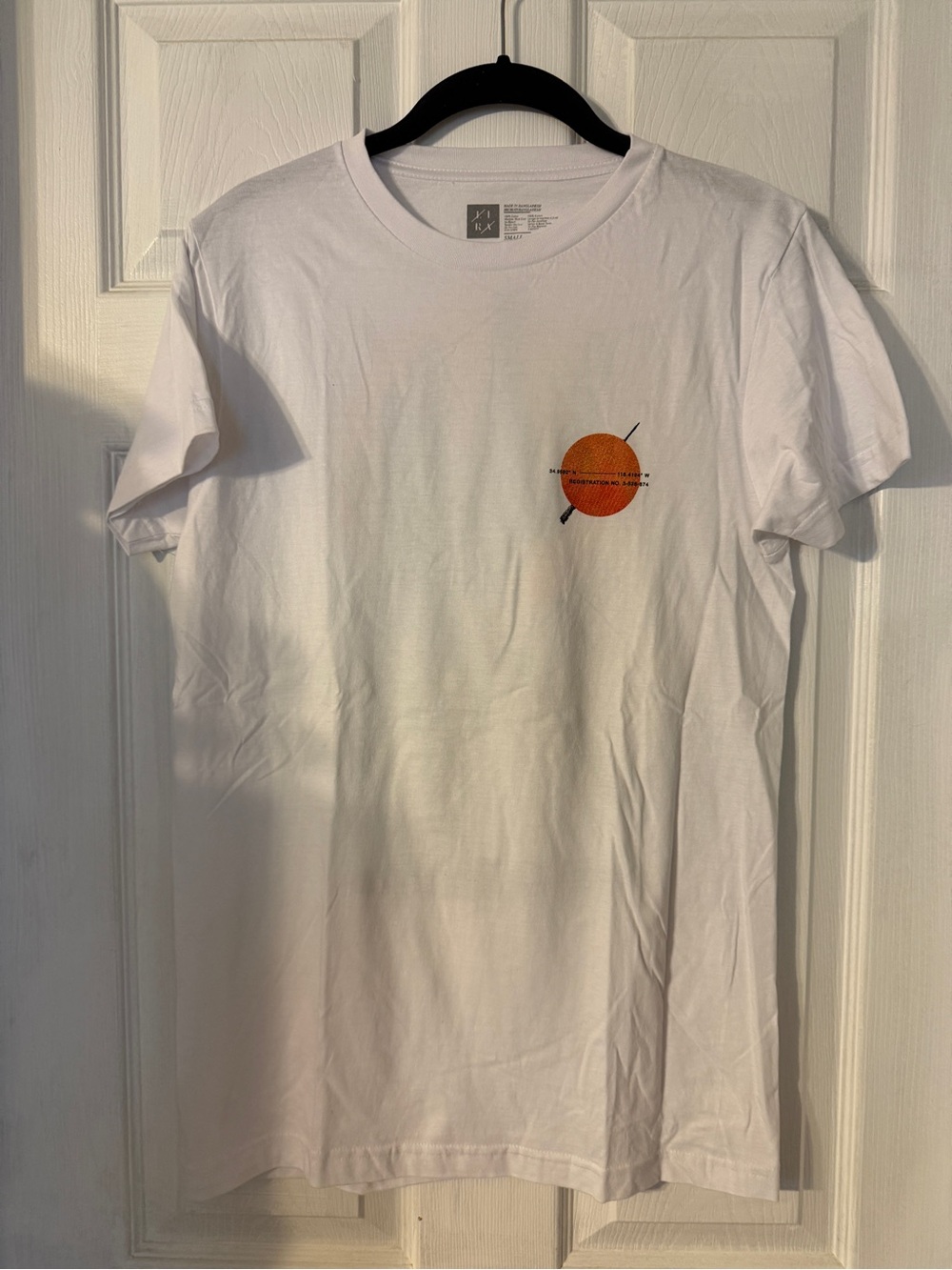 White Graphic Tee with Desert Theme